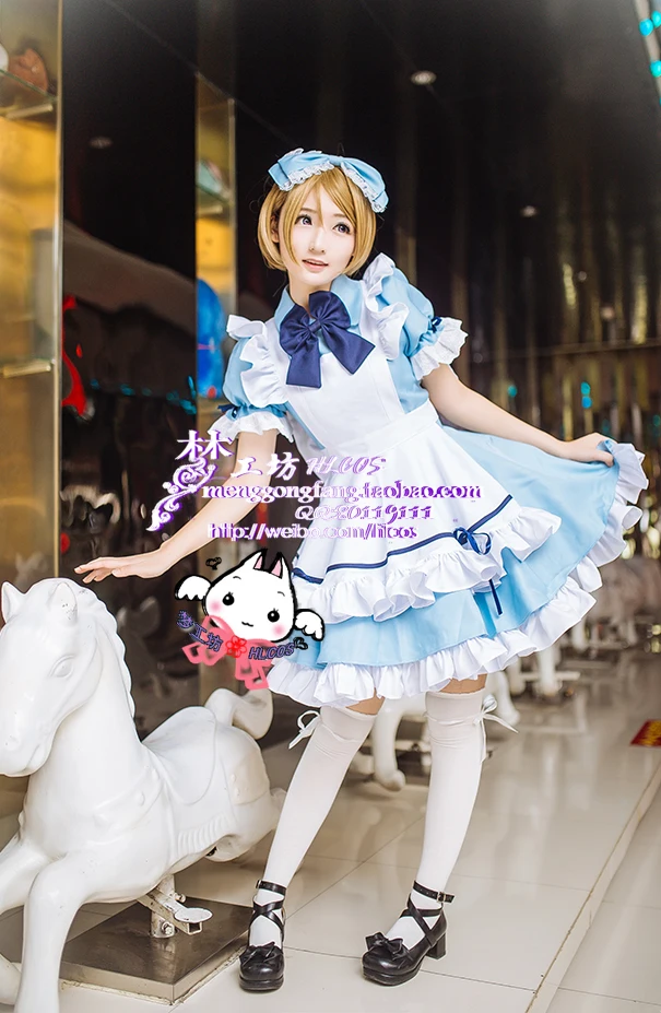 Новое поступление! Платье горничной Koizumi Hanayo необычное платье костюмы для женщин