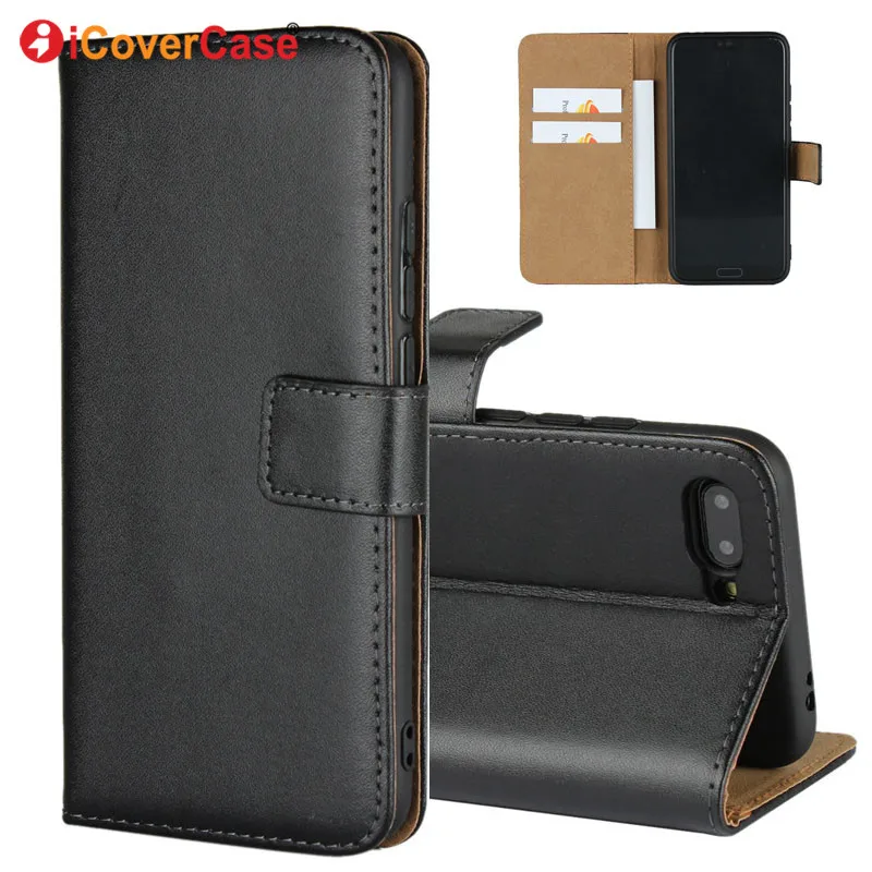 Кожаный флип чехол для Huawei Honor 10 чехлы бумажники аксессуары телефона Etui Capa Hoesjes