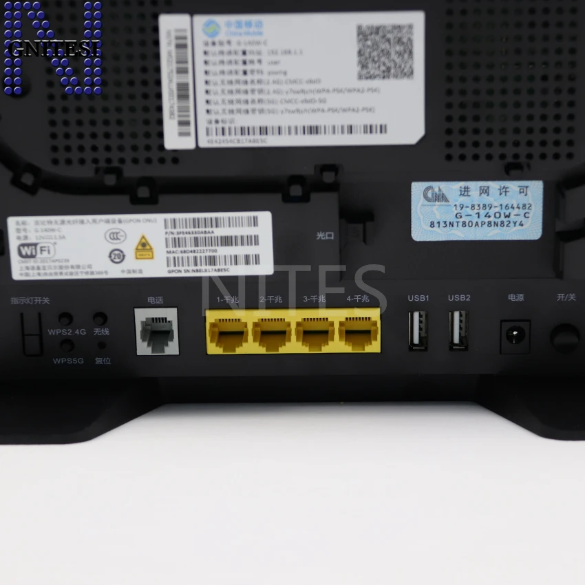 Оригинальный новый телефон G-140W-C GPON ONU с 4GE + 1TEL 2USB двухдиапазонный Wi-Fi 2 4G/Φ