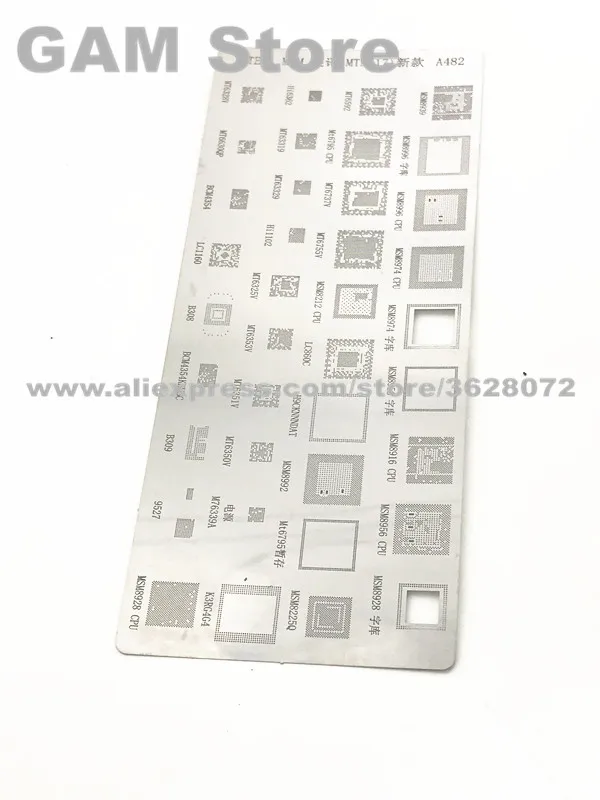 

MSM8225Q 8212 8928 89568974 K3RG4G M76339A MT63329 6350V LC1160 B309 BCM4354 BGA Stencil Reball Direct Heating Template 5pcs/lot