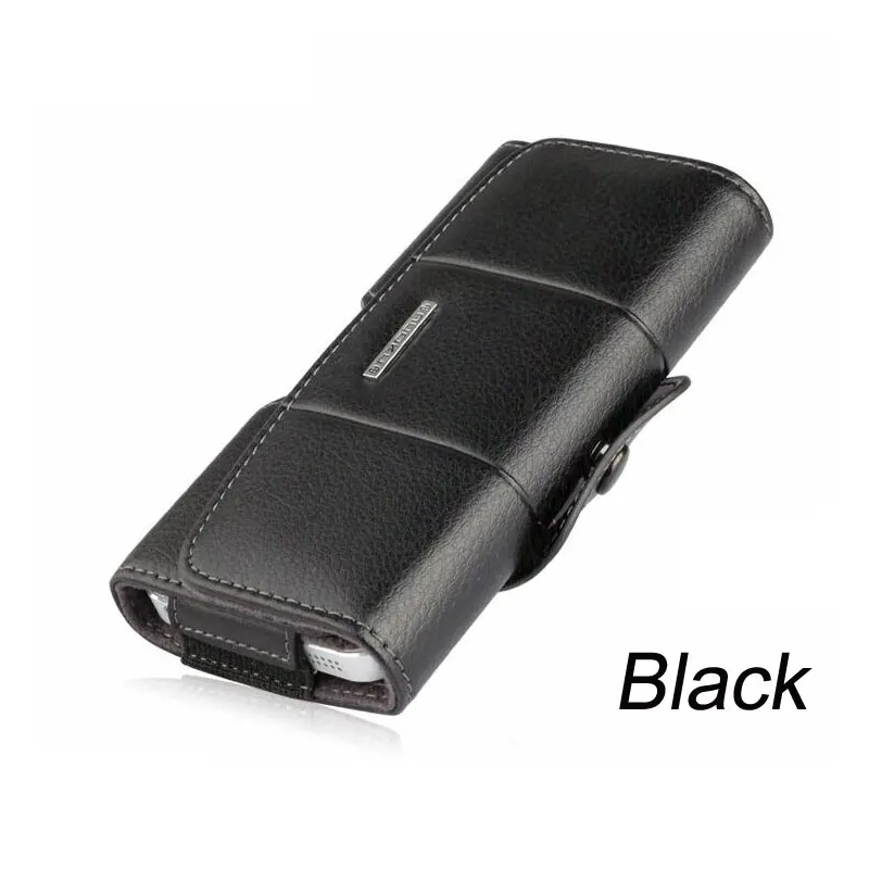 black Кожаный чехол-Кобура на ремешке для мобильного телефона, чехол для iPhone 7, 6, 6S plus, чехол для мобильного телефона, чехол для iPhone 7, 6, 4, 4S, 5, 5S, SE - Цвет: black