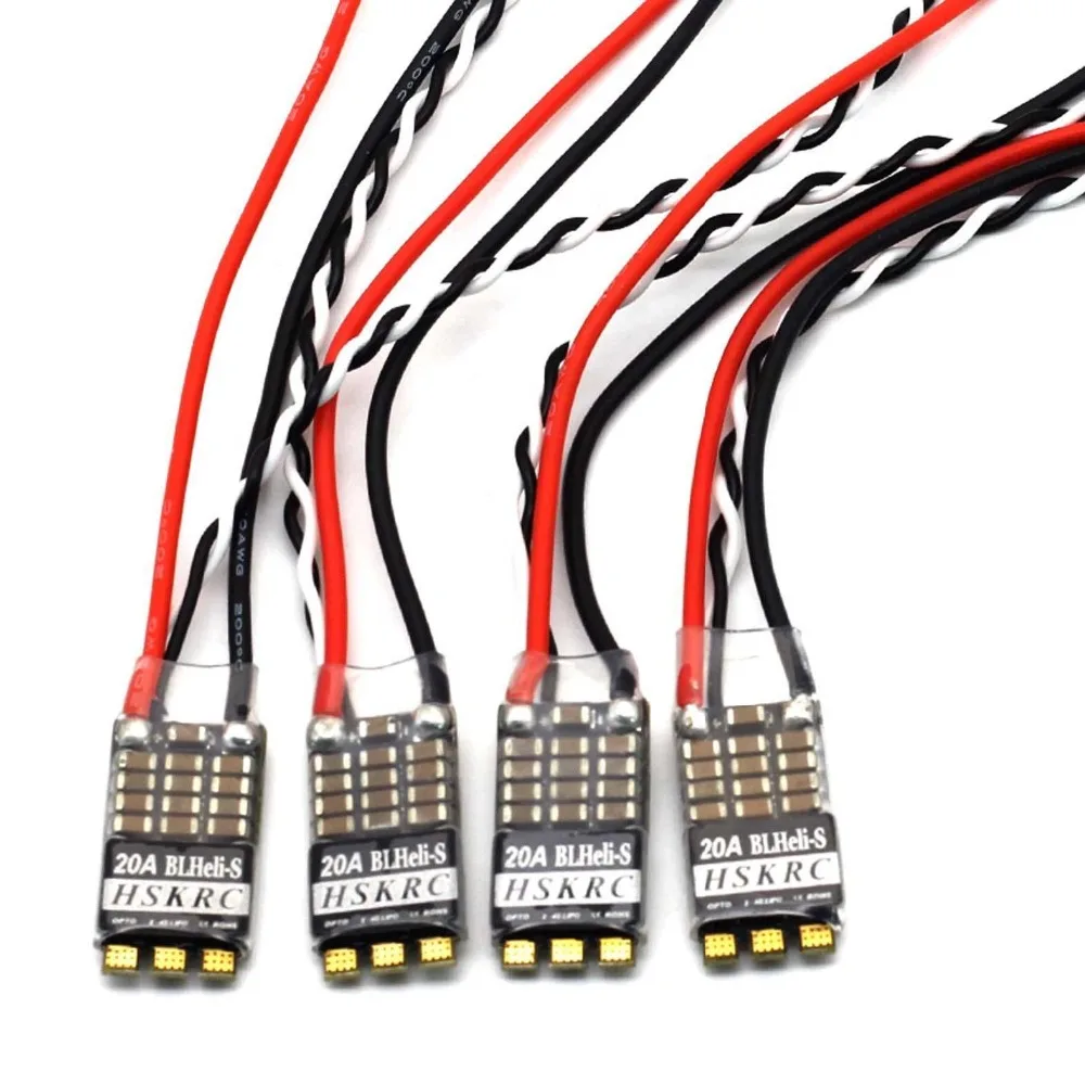 4 шт. бесщеточный 20A 30A BLHeli S ESC 2 4S DSHOT Oneshot125 для гонок FPV Drone Quadcopter|Детали и
