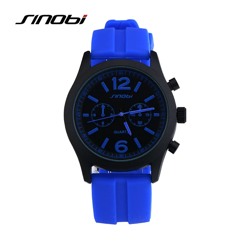 11S9269G05 SINOBI спортивные часы для женщин, цветные силиконовые ремешки, люксовый бренд, женские повседневные наручные кварцевые часы, часы, Reloj Mujer - Цвет: 11S9269G05