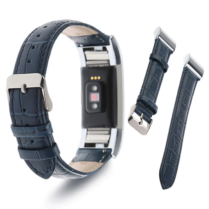 Высококачественный ремешок из натуральной кожи для часов FitBit Charge 2 сменные ремешки для часов pulsera браслет с стальной пряжкой