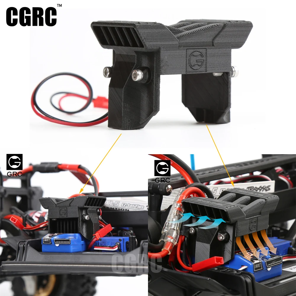 Вентилятор охлаждения радиатора TRX4 ESC для 1/10 RC Crawler TRX 4 4|rc fan|rc cooling fanrc esc |
