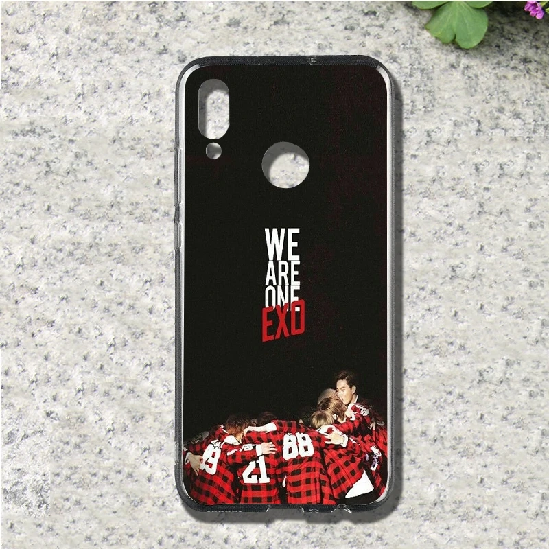 EXO 5 не испортить мой Tempo Мягкие TPU мобильного чехол для телефона huawei p smart Honor 4C 5C 6A