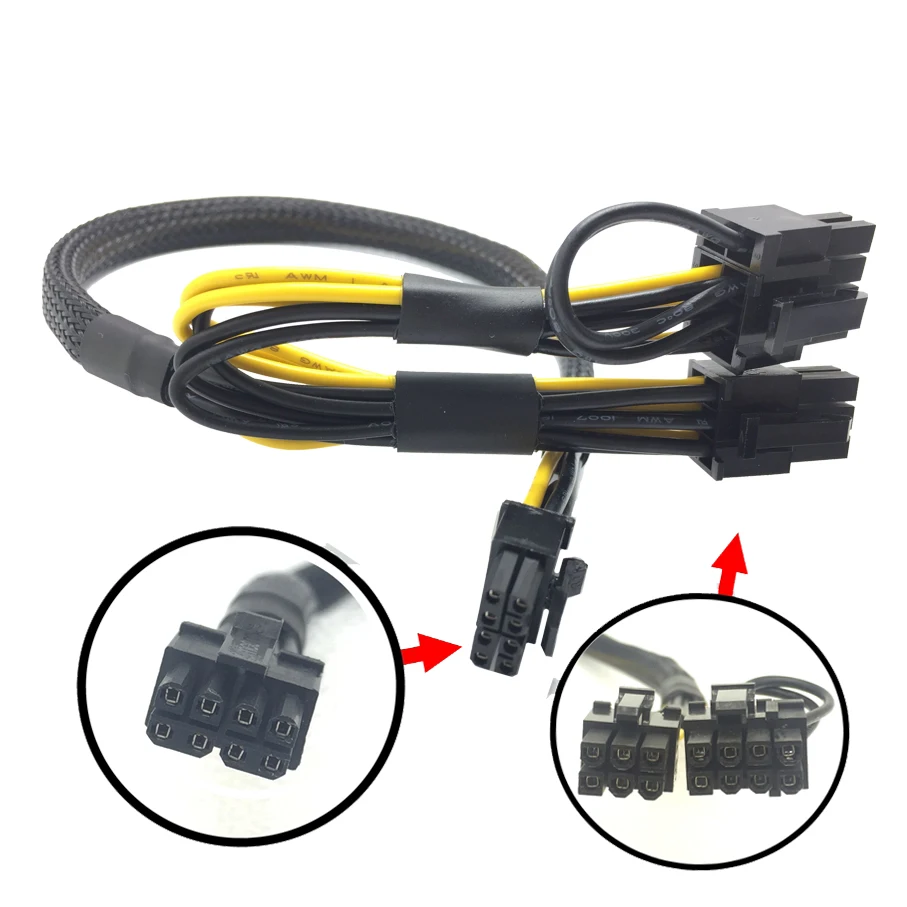DELL SR650 mini 8 до 6 + UL1007 18AWG кабель питания видеокарты длиной 35 см| |