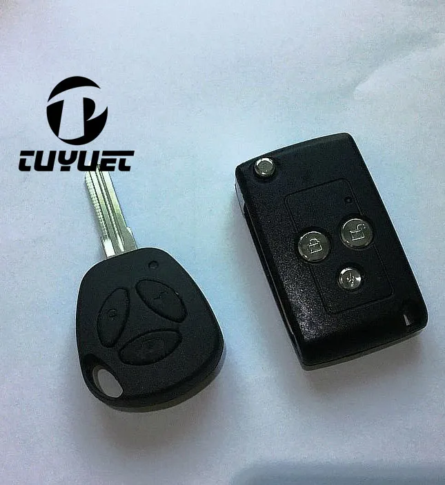 Сменный складной чехол-книжка для ключа автомобиля Лада 3 кнопки