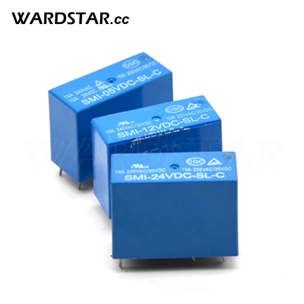 5 шт. реле SMI-05VDC-SL-C SMI-12VDC-SL-C SMI-24VDC-SL-C 10A 5pins DC5V DC12V DC24V | Строительство и ремонт