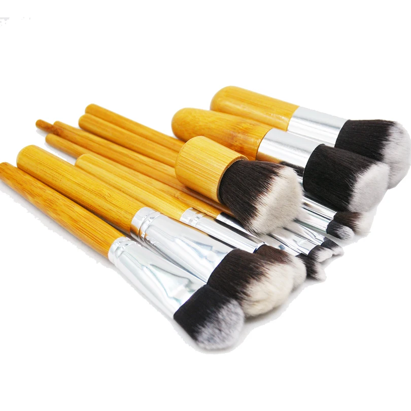 Colopaint 11 шт./компл. бамбуковая ручка косметический набор кистей для макияжа основа