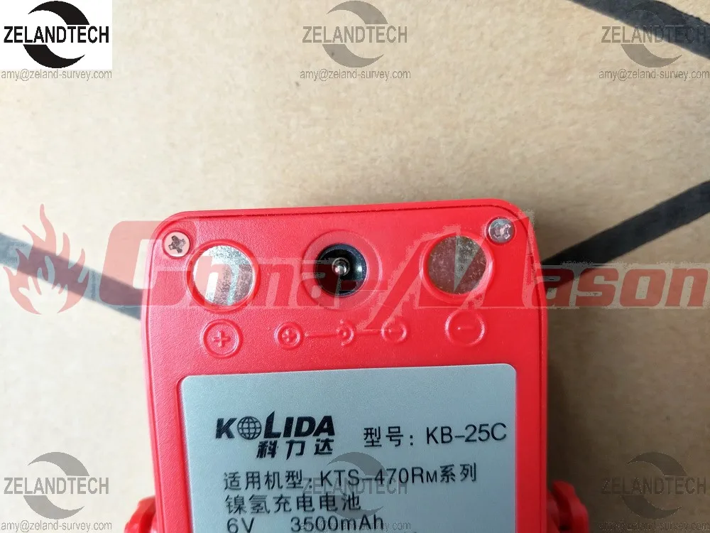 Высокое качество и 100% новая батарея KOLIDA KB-25C для тахеометра серии KTS-470/480 6V 3500mAh Красного цвета
