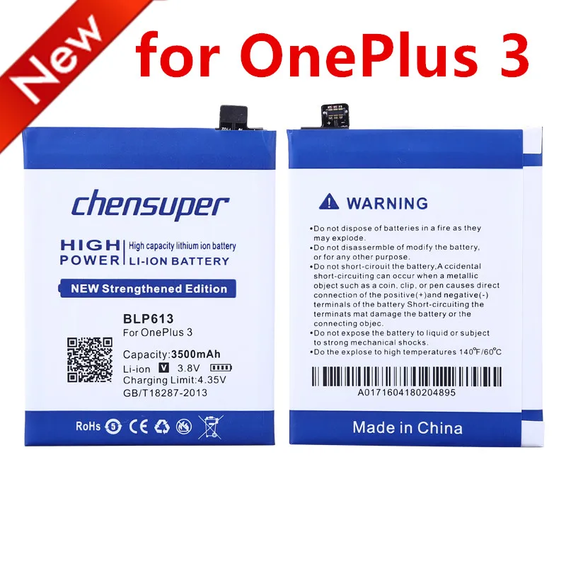 chensuper 3500mAh BLP613 Battery for OnePlus 3 One Plus phone battery | Мобильные телефоны и аксессуары