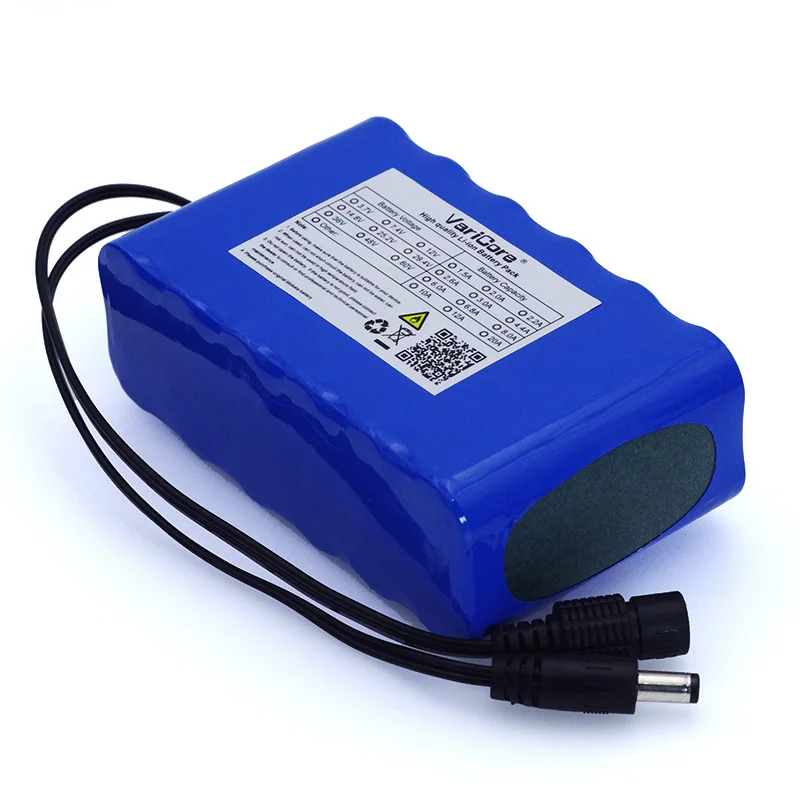 VariCore 12V 10Ah 18650 li-lon battery pack 10000mAh with BMS Circuit Protection Board DC 5.5*2.1mm high capacity backup power |