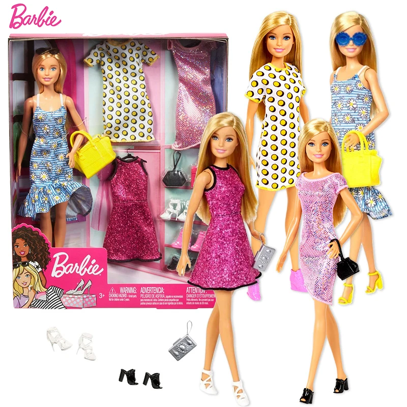 

Original Barbie Doll Princess Assortment Fashionista Girl bonecas Big Gift Box Party Set GDJ40 Design Change Girls Home Toy Gift