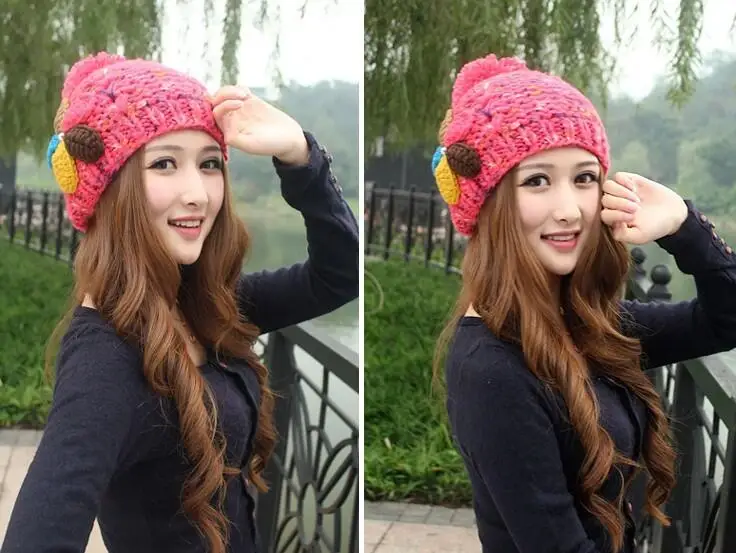 BINGYUANHAOXUAN, новые стильные зимние береты для женщин, вязаные шерстяные облегающие шапочки, во французском стиле, большая шерстяная обтягивающая шапка-бини, дамский берет