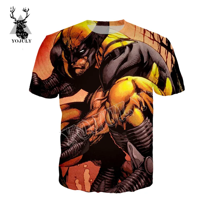YOJULY X-men Футболка с 3D принтом летняя футболка унисекс женская модная уличная одежда хип-хоп пуловер футболка s Повседневная футболка с круглым вырезом t54