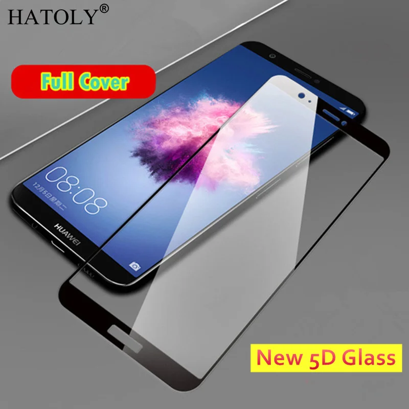 5D закаленное стекло Huawei Y7 Prime 2018 полное изогнутое для защита экрана Pro | Мобильные