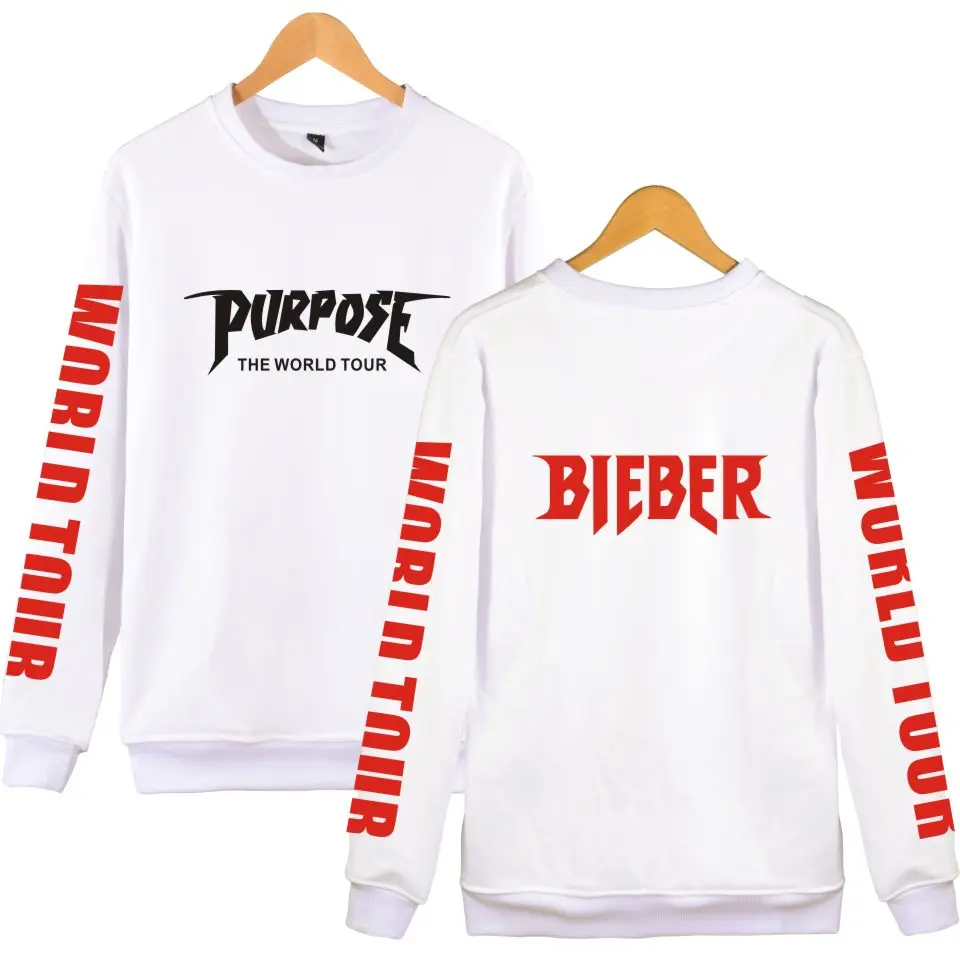 Justin Bieber 2017 New Style With Capless hoodies Men/Women Kpop Sweatshirt Fashion for winter and autummn 4XL Plus Size | Мужская