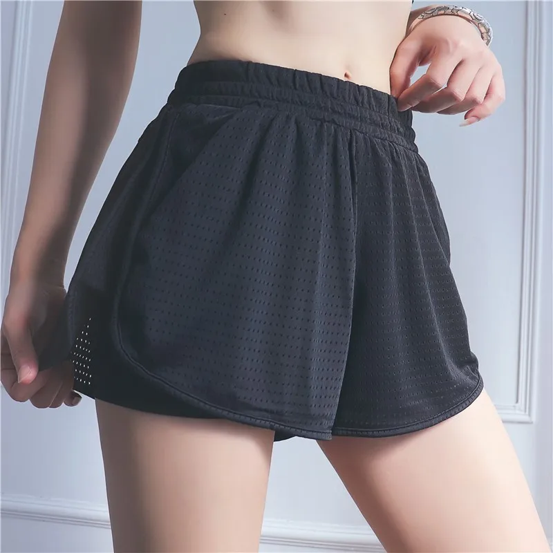 Женский Регулируемый пояс свободные двухслойные быстросохнущие спортивные