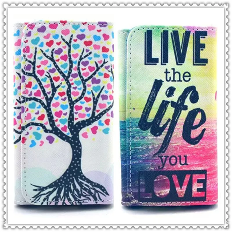 2016 Hot Sale PU Leather Protection Phone Case With 20 Painting And Card Wallet For Celkon Campus Colors A42 Pro |