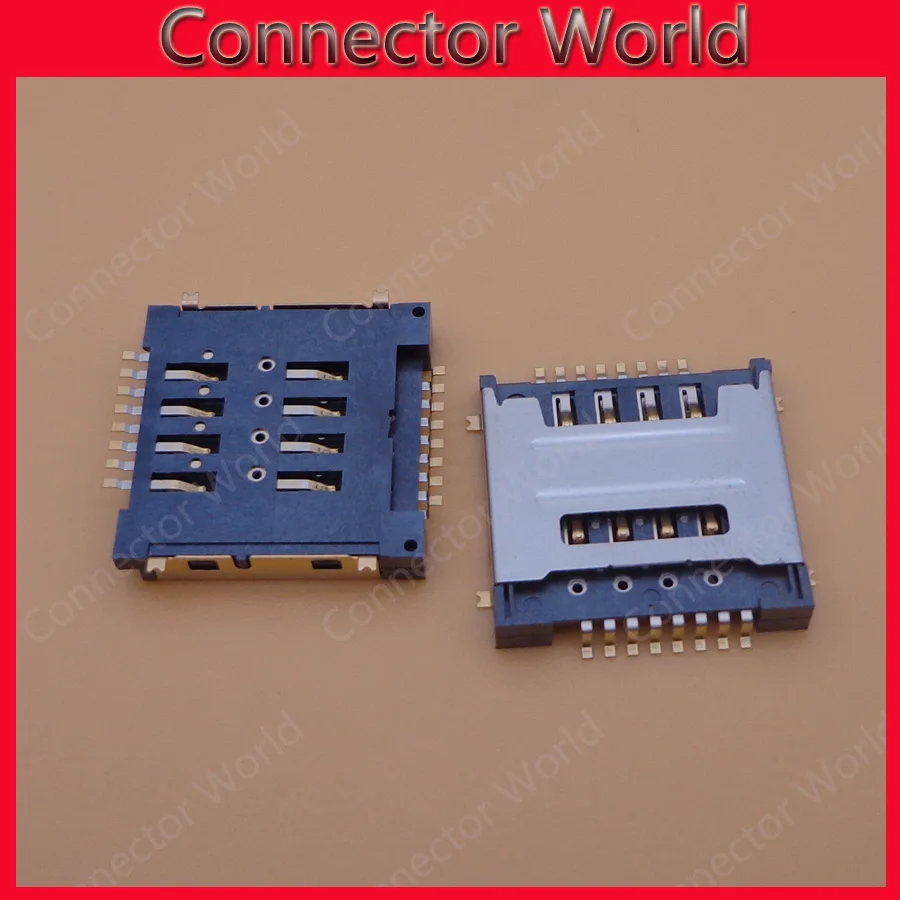 

5pcs/lot Dual 8P SIM card reader slot 8-pin charging port double adapter connector for evolveo strongphone Q4 socket