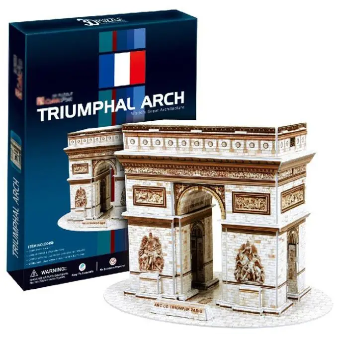 

T0440 3D Puzzles Arch of Triumph France DIY Building Paper Model kids Creative gift Children Educational toys hot sale