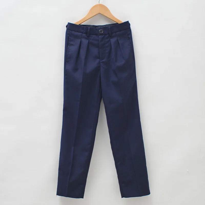 Navy Blue Mikarause/штаны для мальчиков; Черный прямой костюм; брюки; детские брюки; брюки для мальчиков-подростков, школьников, выступлений; длинные брюки для мальчиков; детская одежда - Цвет: Navy Blue