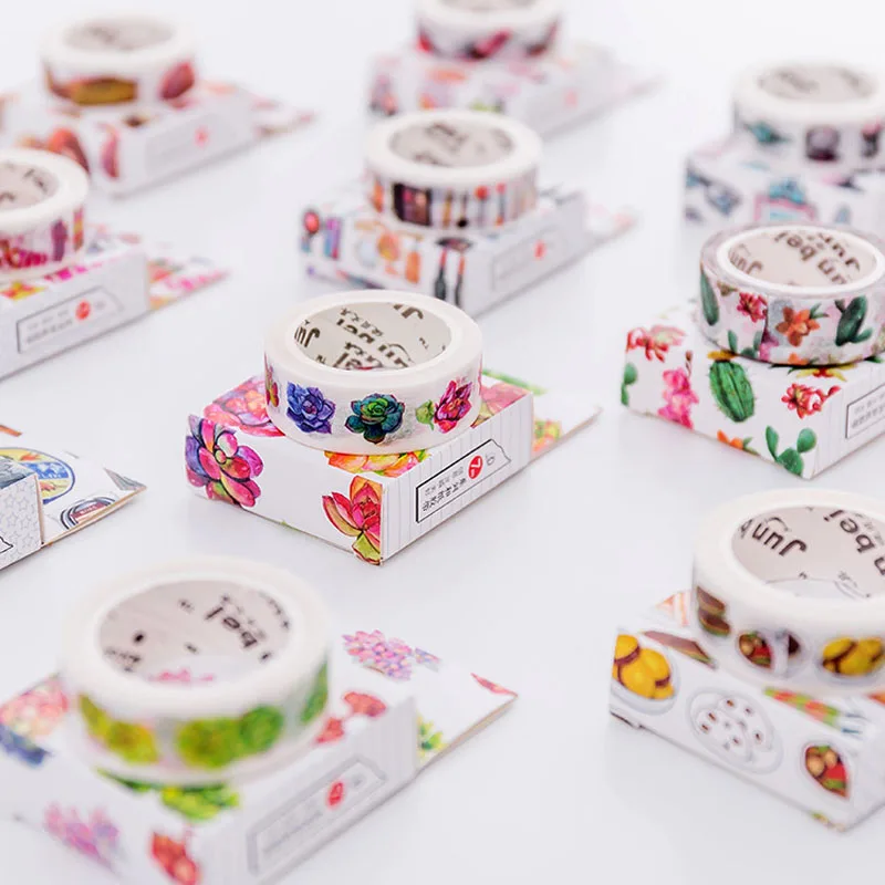 3 шт. случайная отправка растительная пищевая бумага клейкая лента DIY Скрапбукинг