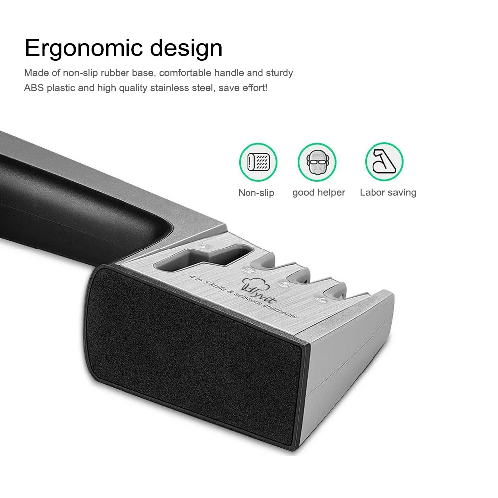 4 уровневый Кухня профессиональная точилка для ножей точильный камень 3 я