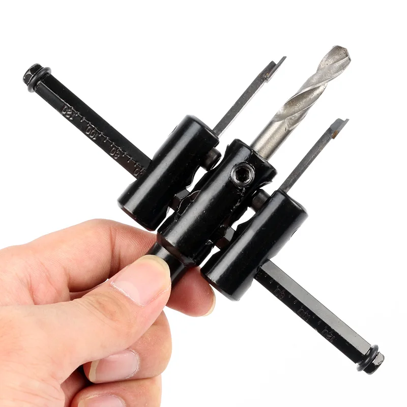 Adjustable Wood Drywall Circle Hole Drill Cutter Bit Saw Use 30-120mm | Инструменты