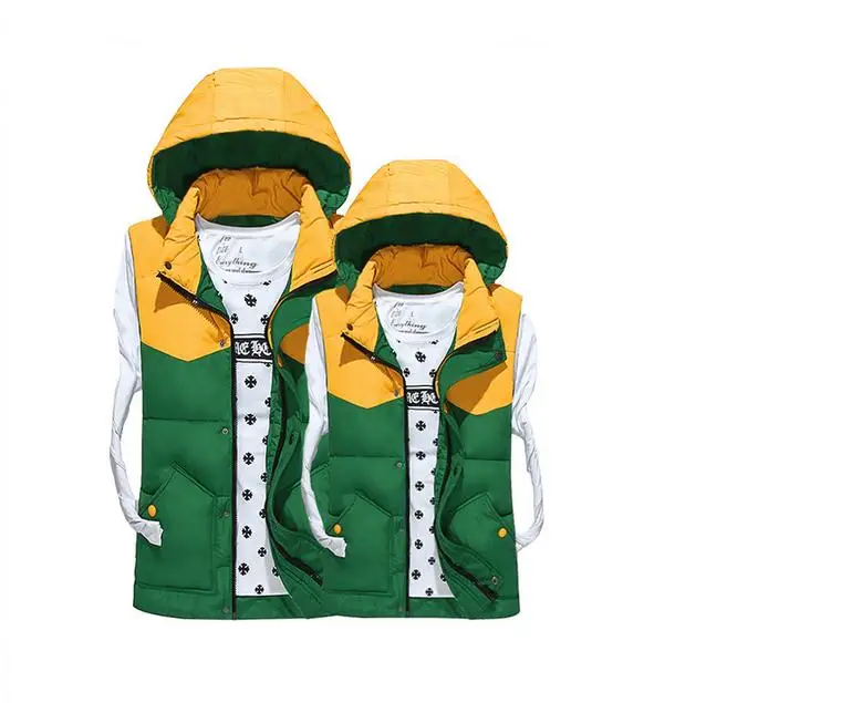 2015 осень / зима мужские женская гуд жилет теплый мода хлопок ватник жилеты