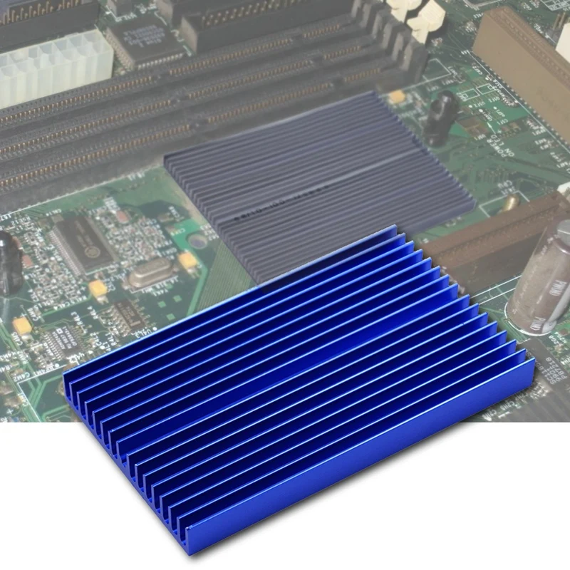 Новый радиатор 100*60*10 мм DIY IC алюминиевое охлаждающее ребро | Компьютеры и офис