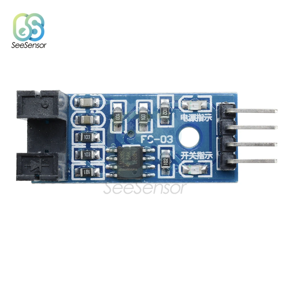 Модуль датчика скорости LM393 2 шт. слот-тип ИК-Оптрон для канавки Arduino