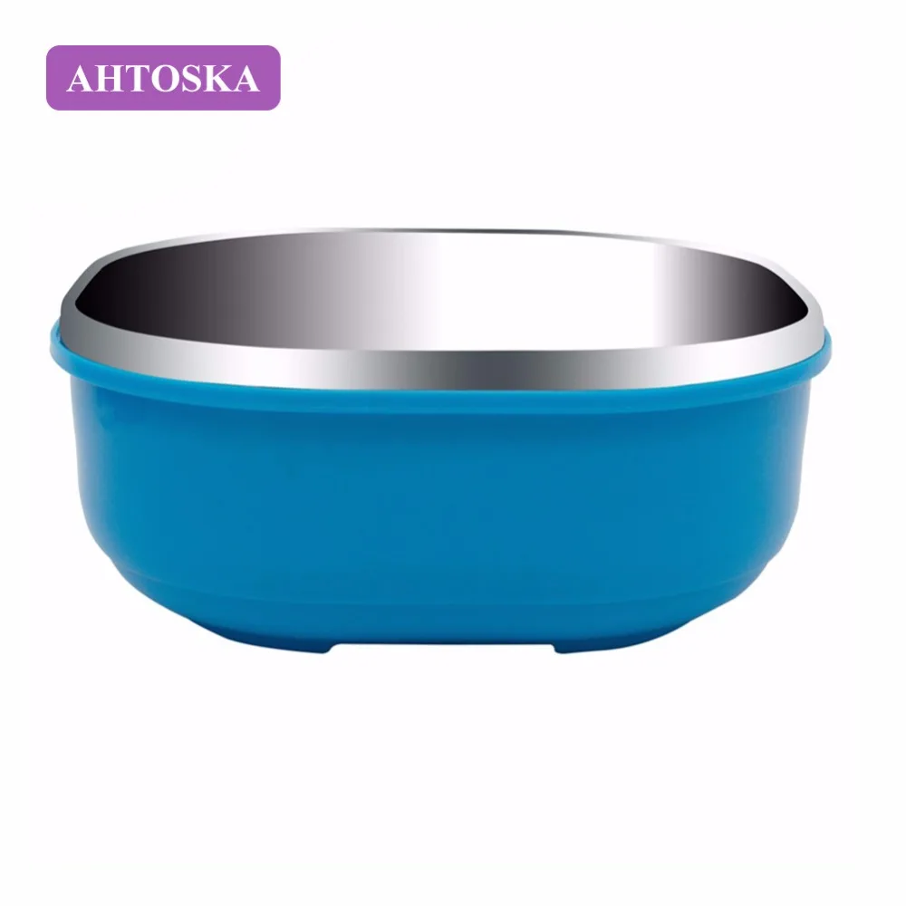 Коробки для обедов 3 Слои Портативный синий зеленый розовый детей Пластик Bento box