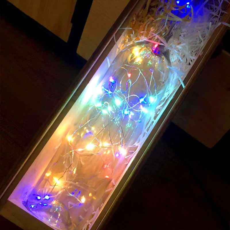 10 LED Garland Solar Wine Bottle Lights Solar Cork Fairy Lights Christmas Light LED Copper Garland Wire Fairy String Lights New