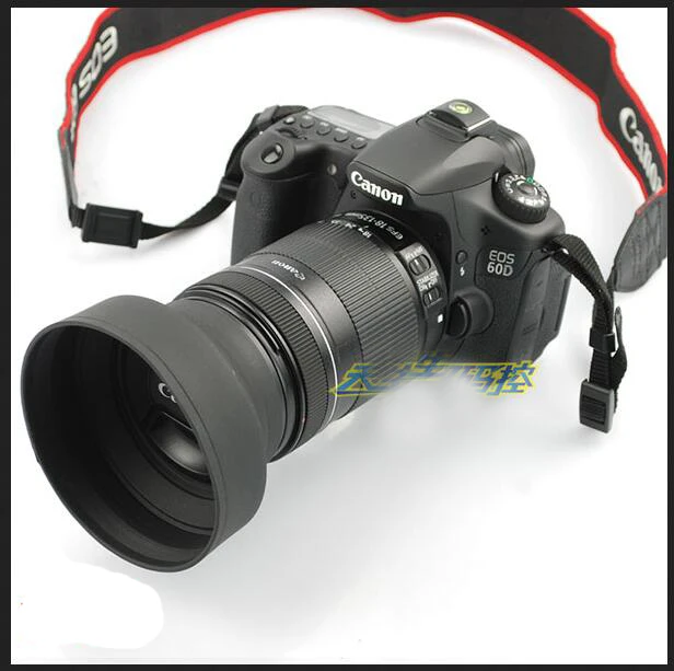 49 мм Складная Резиновая бленда объектива для стандартного и широкого & теле