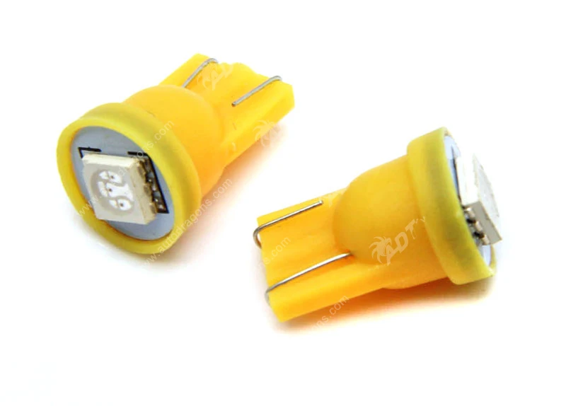 100 шт. Anti Ghosting 555 W5W светодиодный пинбол 6 3 В AC/DC 5050SMD янтарного цвета для игровой