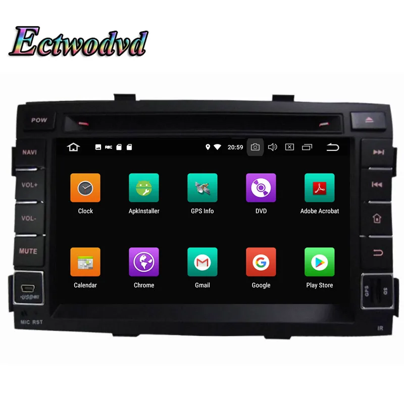 Ectwodvd Восьмиядерный 4G ram 64G rom Android 9 0 Автомобильный мультимедийный dvd-плеер