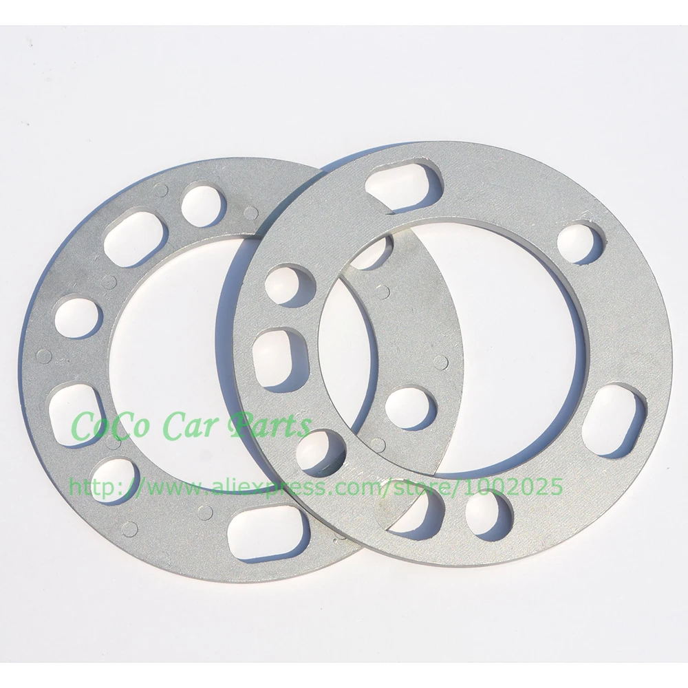 Бесплатная доставка 2 шт 6 мм алюминиевые колесные проставки прокладки пластины и