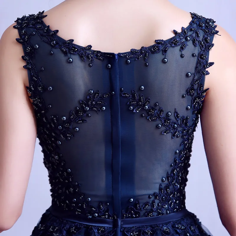 Длинное вечернее платье сексуальные прозрачные кружева Украшенные бусами