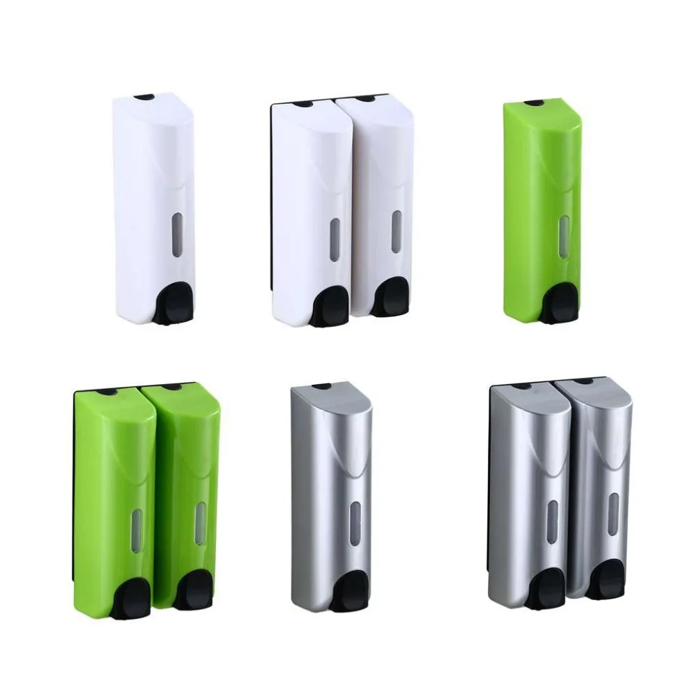 Диспенсер для мыла с одной двойной головкой настенный дозатор шампуня контейнер