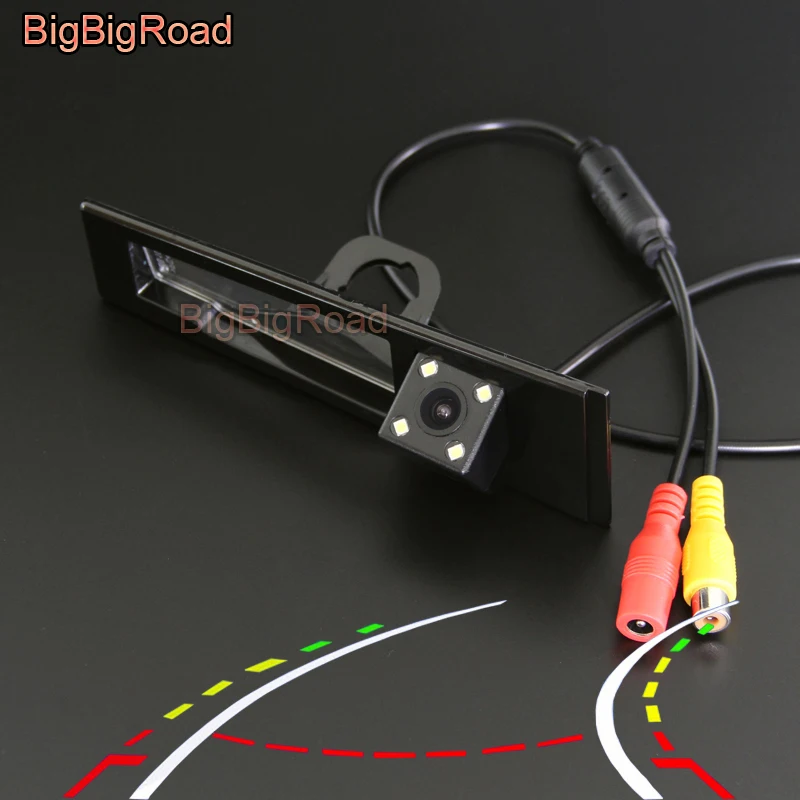 

BigBigRoad For Cadillac CTS Seden Wagon Coupe / SLS STS 2007- 2014 Car Intelligent Dynamic Trajectory Tracks Rear View Camera