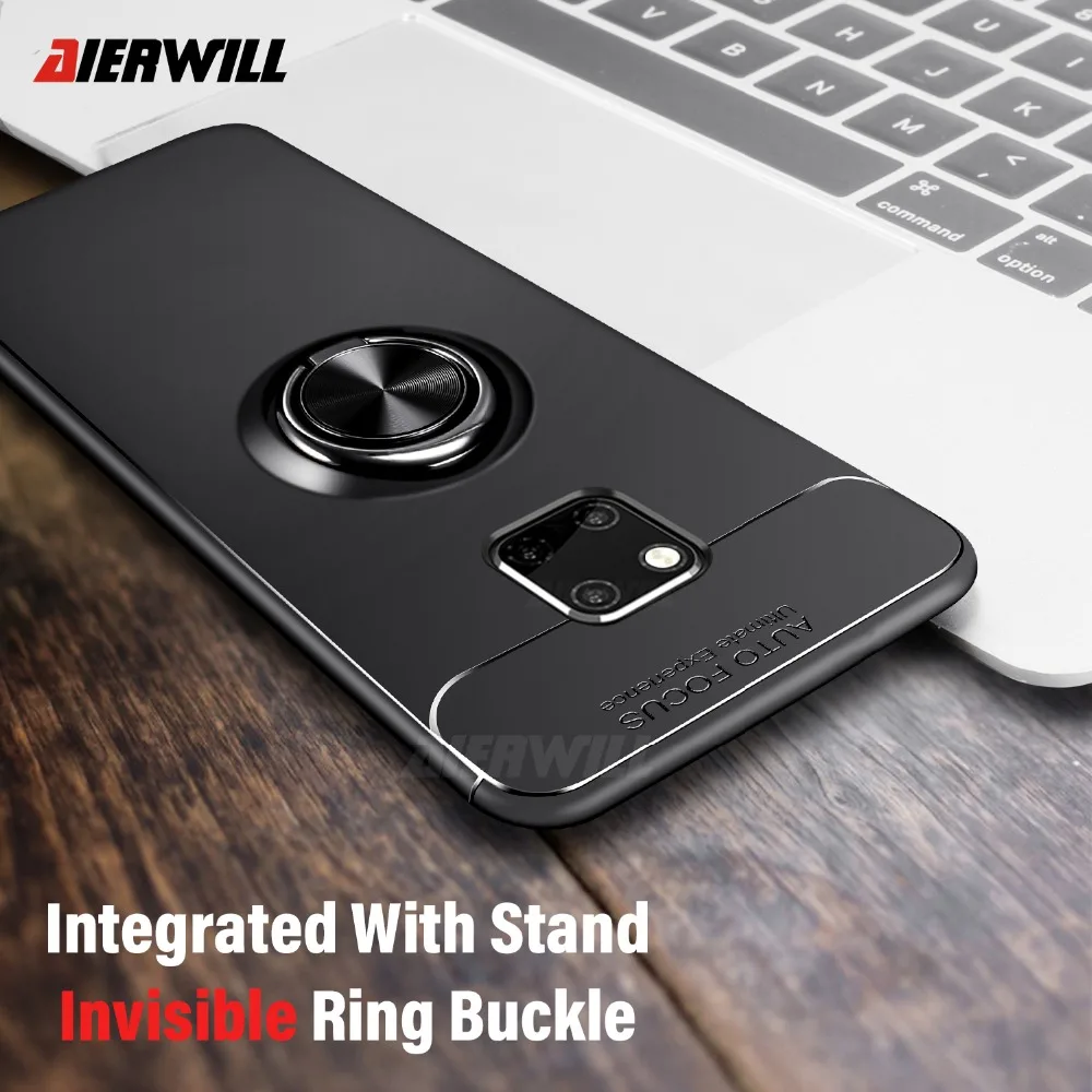 Car Hold Case For Huawei mate 20 Pro Finger Ring Magnet Armor Anti-Fall Soft Shockproof cover Mate pro case |