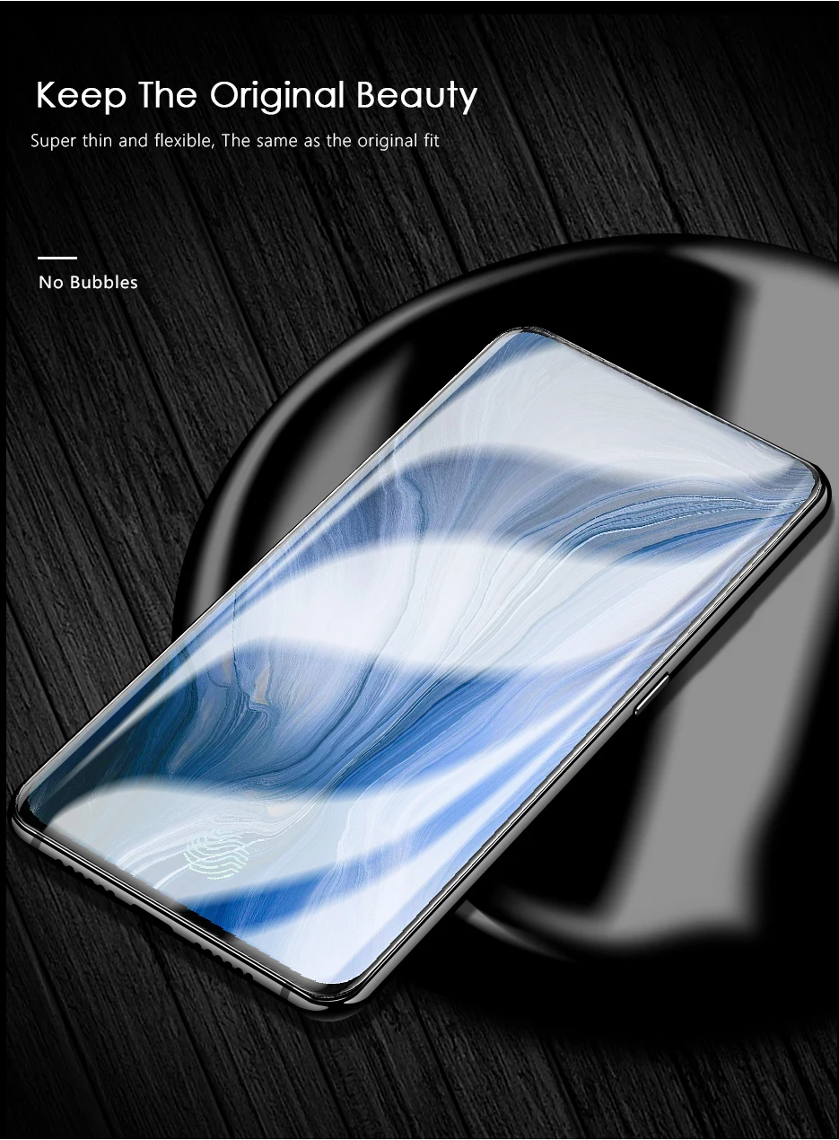 CHYI 3D изогнутая пленка для Oppo Reno 10x zoom CPH1919 защита экрана полное покрытие гидратационная пленка с инструментами не закаленное стекло