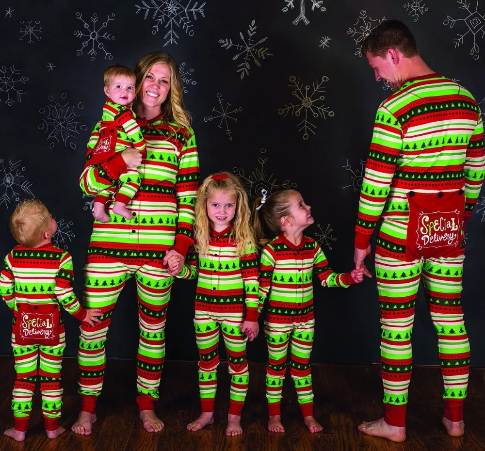

Family Look Onesies Christmas Pajamas Family Matching Outfits Mother Daughter Father Son Baby's Clothes Christmas Family Pajamas