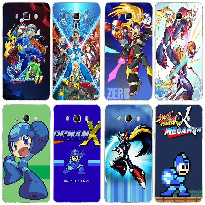 Soft TPU Cell Phone Cases for Samsung S2 S3 S4 S5 Mini S6 S7 Edge S8 S9 S10 Plus Lite Note 5 8 9 Hot Mega Man | Мобильные телефоны