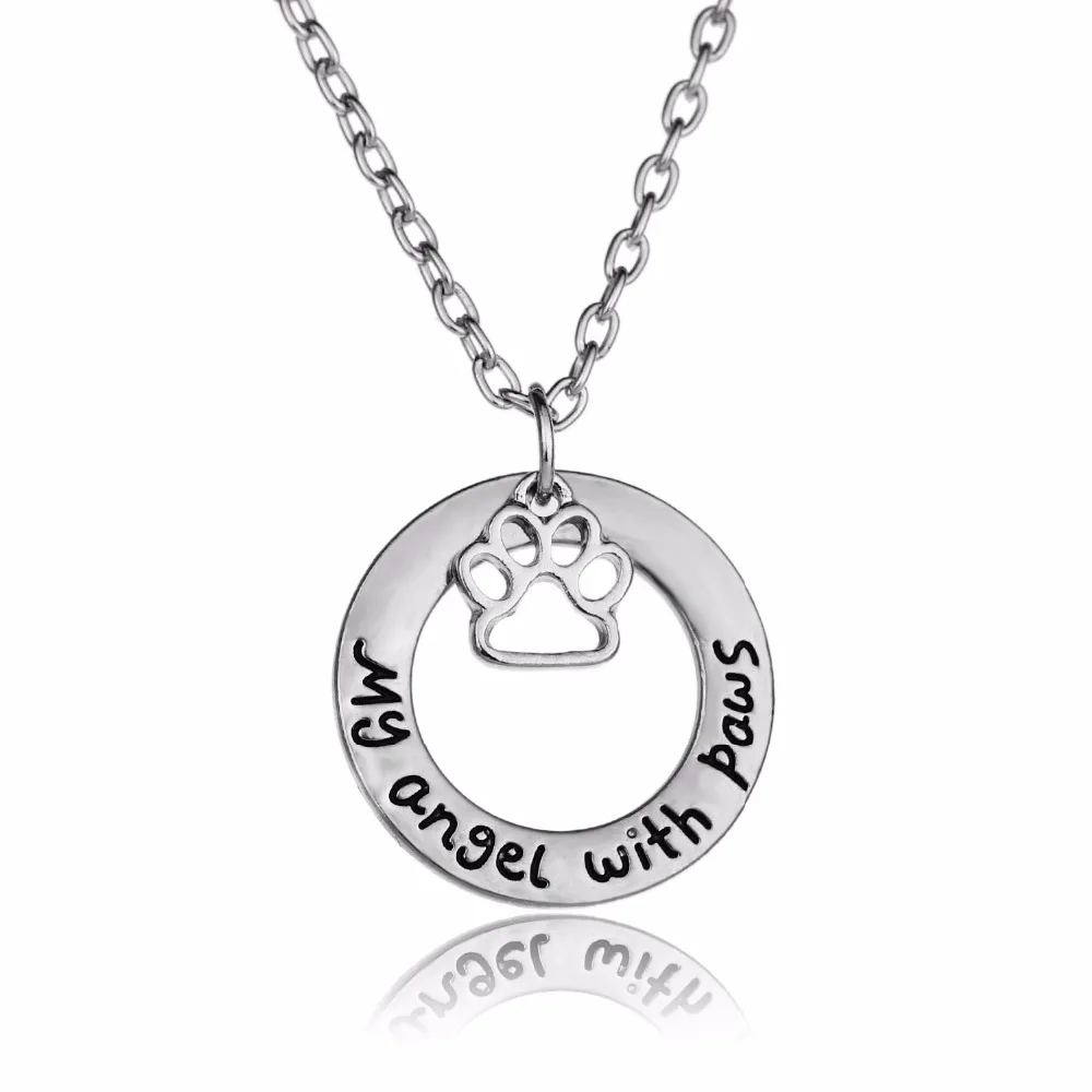 Очаровательная цепочка для женщин и девушек, украшение в виде животных, любовника, полый питомец, фотоэлемент мой угол с лапами, драгоценности