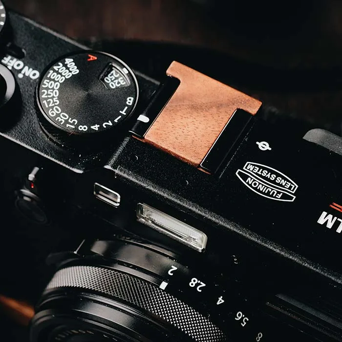 Деревянный Горячий башмак Крышка для Fuji X100F Fujifilm X 100F | Электроника