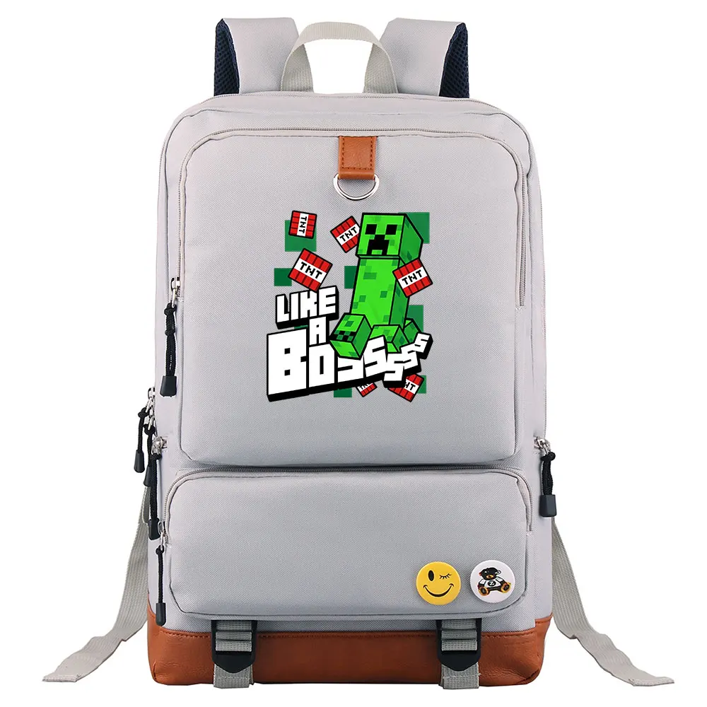Клетчатые игры TNT как босс мальчик девочка школьная сумка для женщин рюкзак