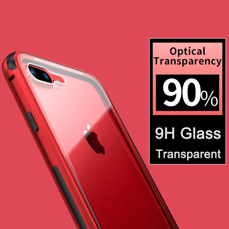 Роскошный чехол для Apple iPhone 7 8 Plus X 10 XS Max XR прозрачный чехол стеклянная задняя крышка телефона для etui iPhone 7 8 Plus чехол